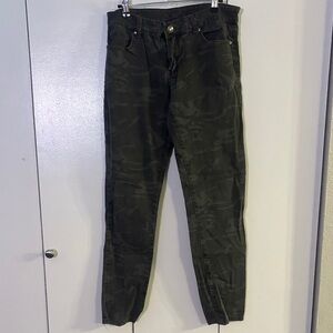 Camouflage Grayish Green Pants